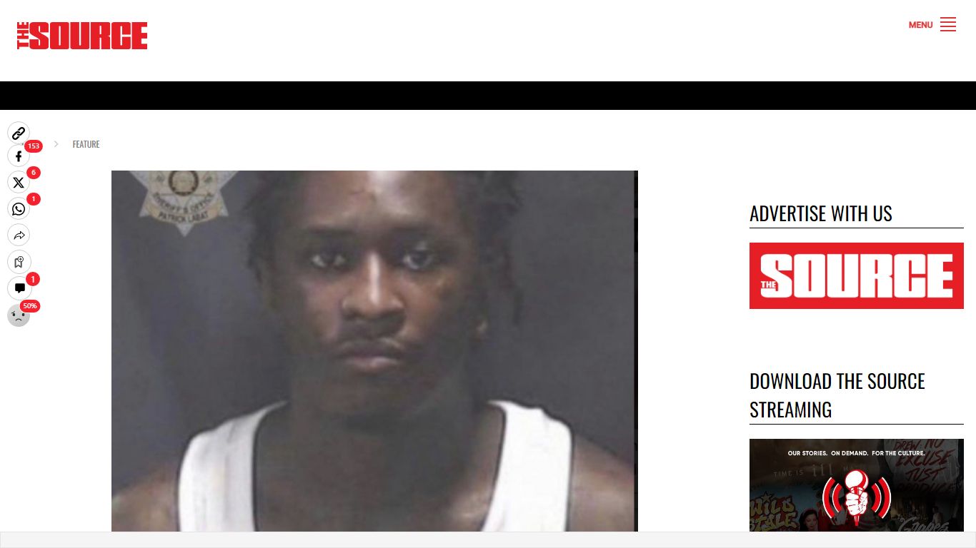 Young Thug’s Mugshot Surfaces Following RICO Arrest