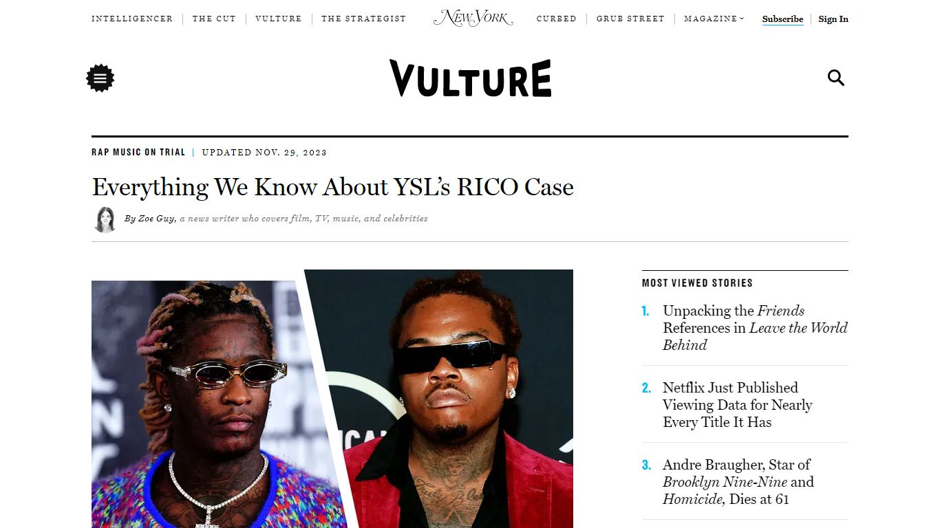 Young Thug’s Trial & YSL RICO Charges, Explained: The Latest - Vulture